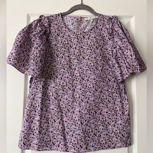 Purple Floral English Factory Top